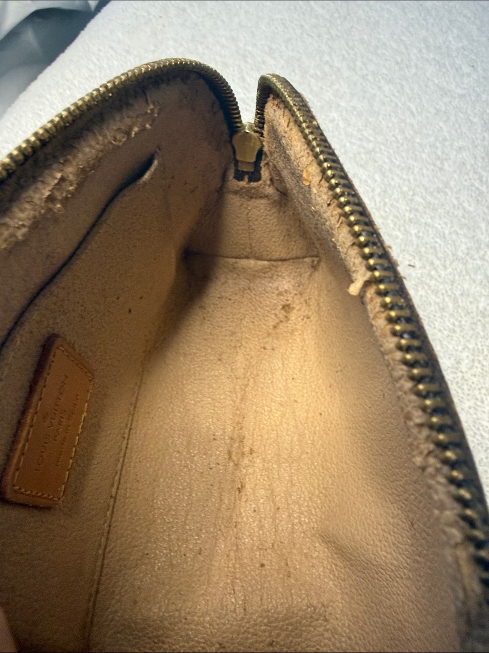 Louis Vuitton Brown and Gold Monogram Cosmetic Pouch - Picture 9 of 11